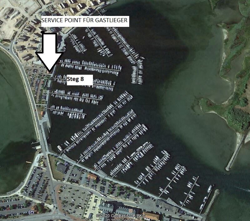 Service Point für Gastlieger ab sofort am Steg 8 - News Marina Heiligenhafen